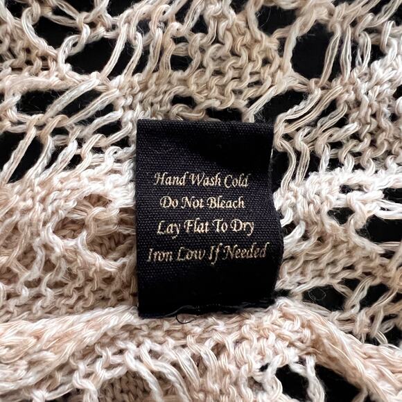 Crochet Cardigan Wome's S/M Geige Lace Crochet Open Front Boho Festival Whimsy - Picture 5 of 5